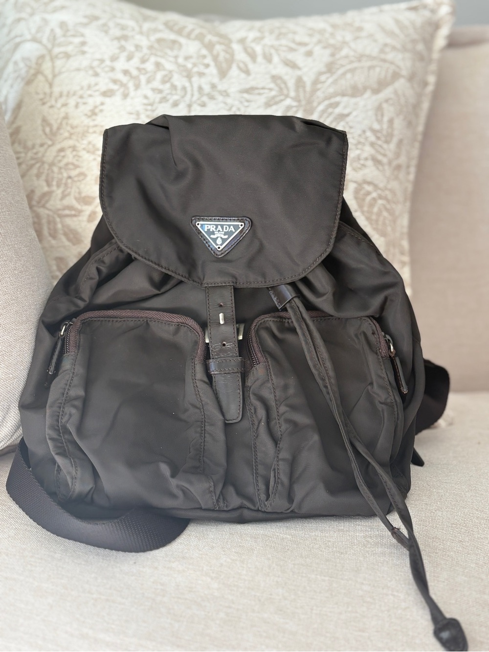 Prada Black Nylon Backpack